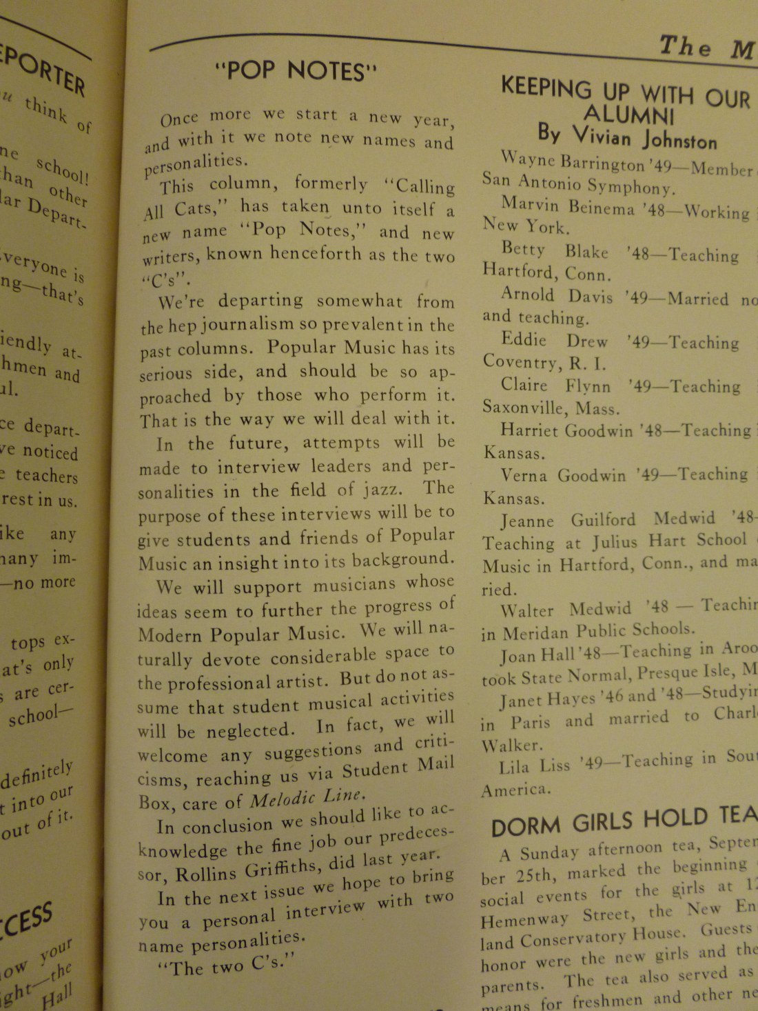 Cecil Taylor, Pop Notes, Melodic Line, 1949, 1